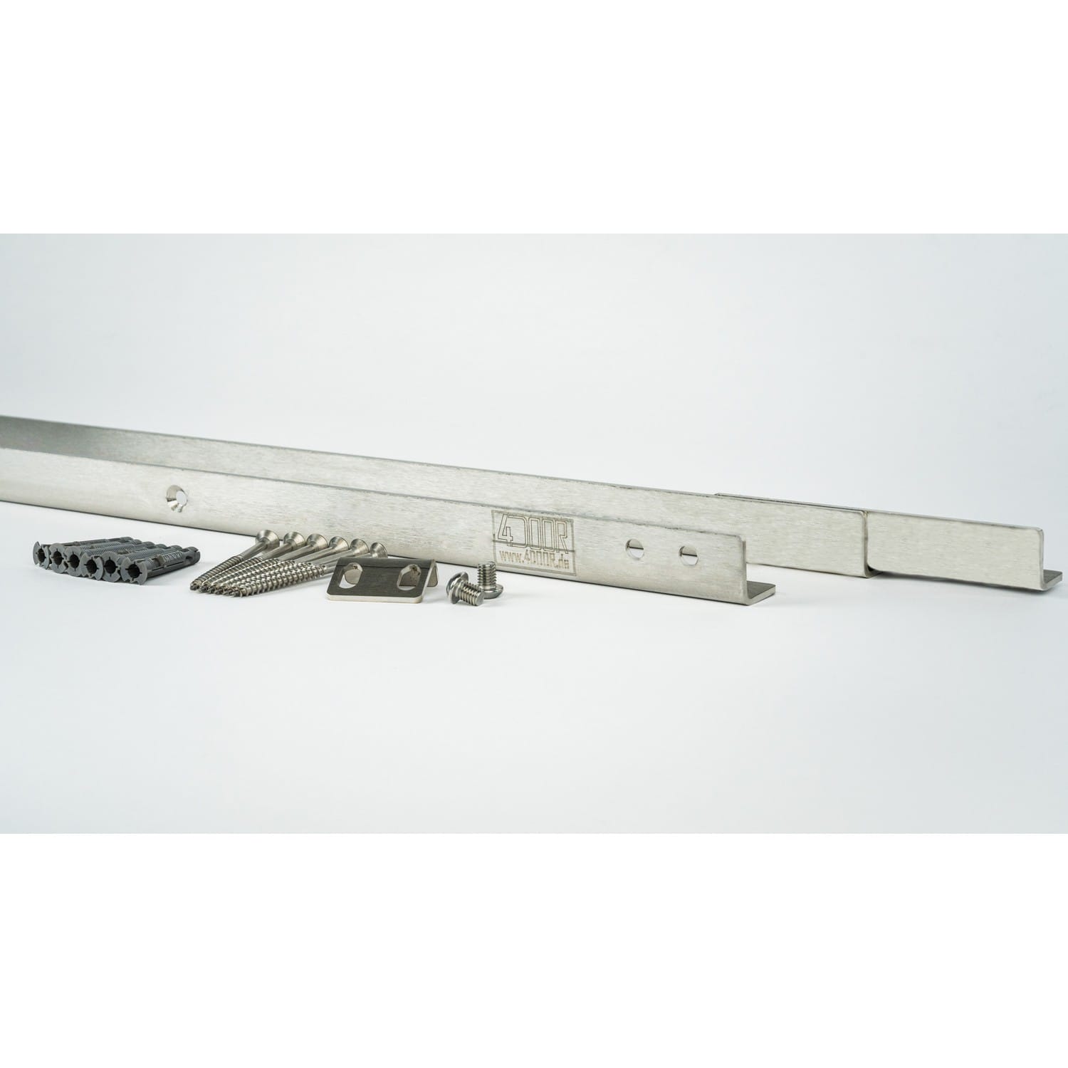 4DOOR Bodenschienen 2 teilig aus Edelstahl, 2185 mm für Schwing- & Sektionaltore BILD 2