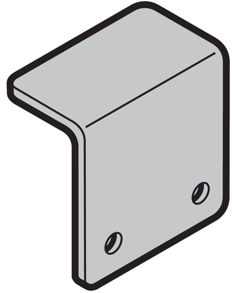 Hörmann Auflaufschutz 45x41,5x60mm Edelstahl für DPU für Industrie Sektionaltor BILD 9