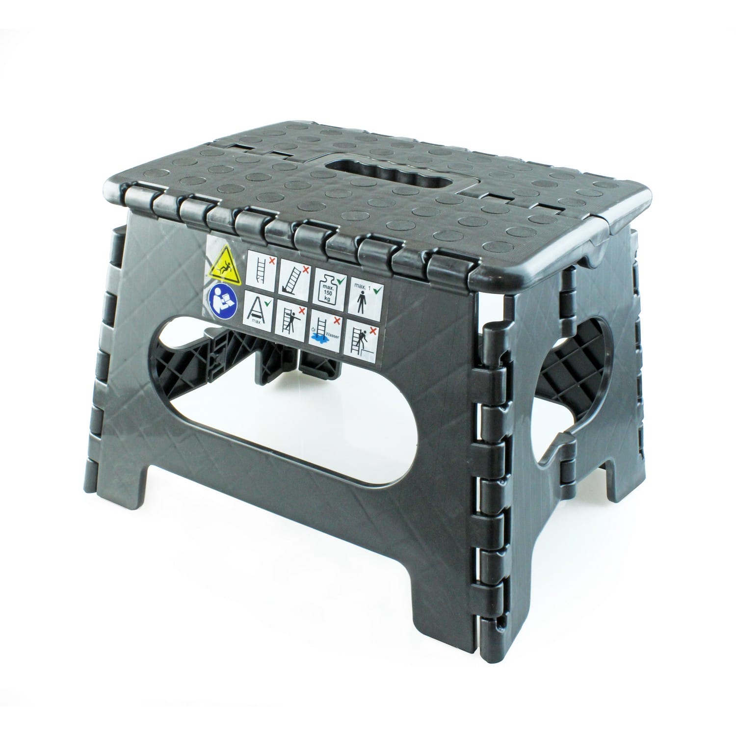 4DOOR Tritthocker/Klapphocker 22 cm hoch/bis zu 150 kg belastbar, leicht faltbar BILD 1