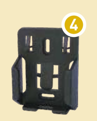 GfA Senderhalter LC schwarz, schwarz für Handsenderhalterung / 40013415